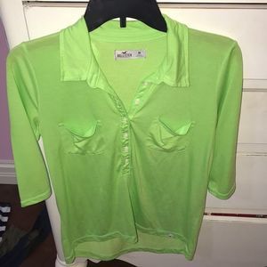 Lime Green Collared Tee